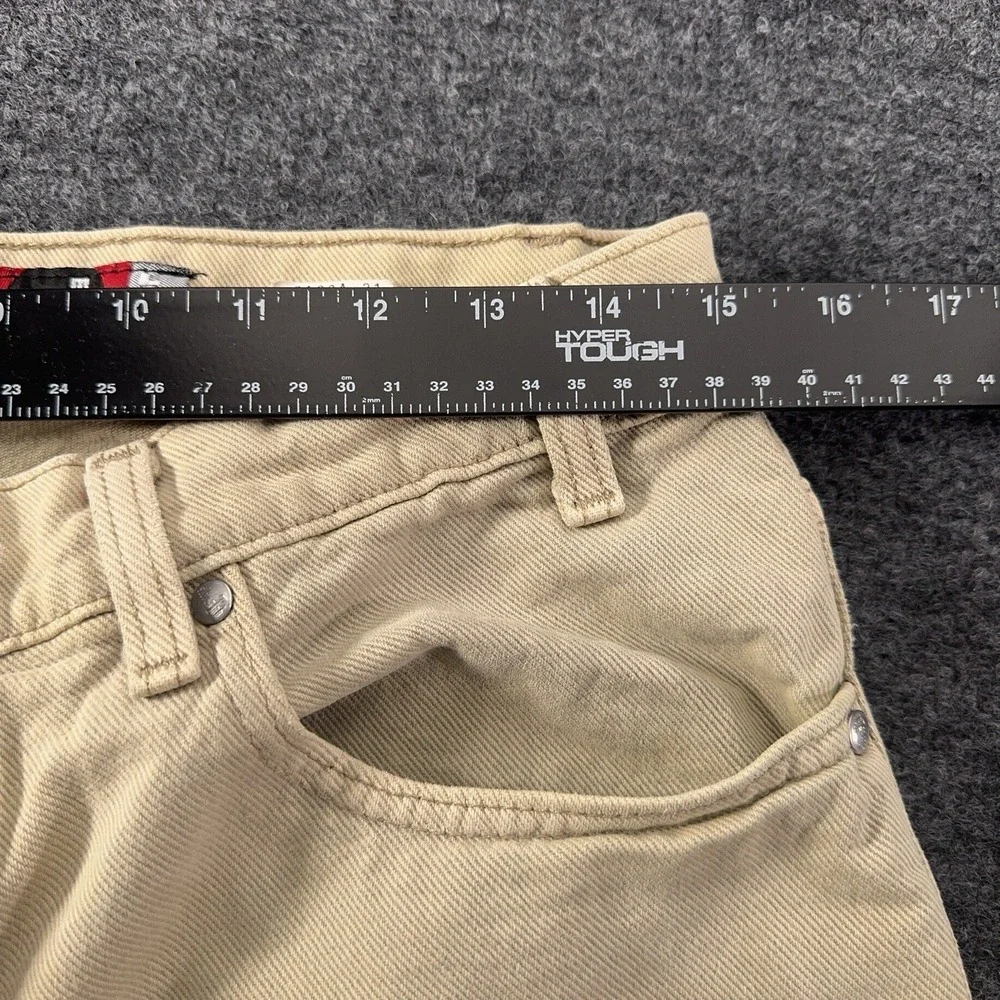 Vintage Levis Silver Tab Jeans Mens 32x34 Loose Fit Skater Denim 1995 Beige EUC
